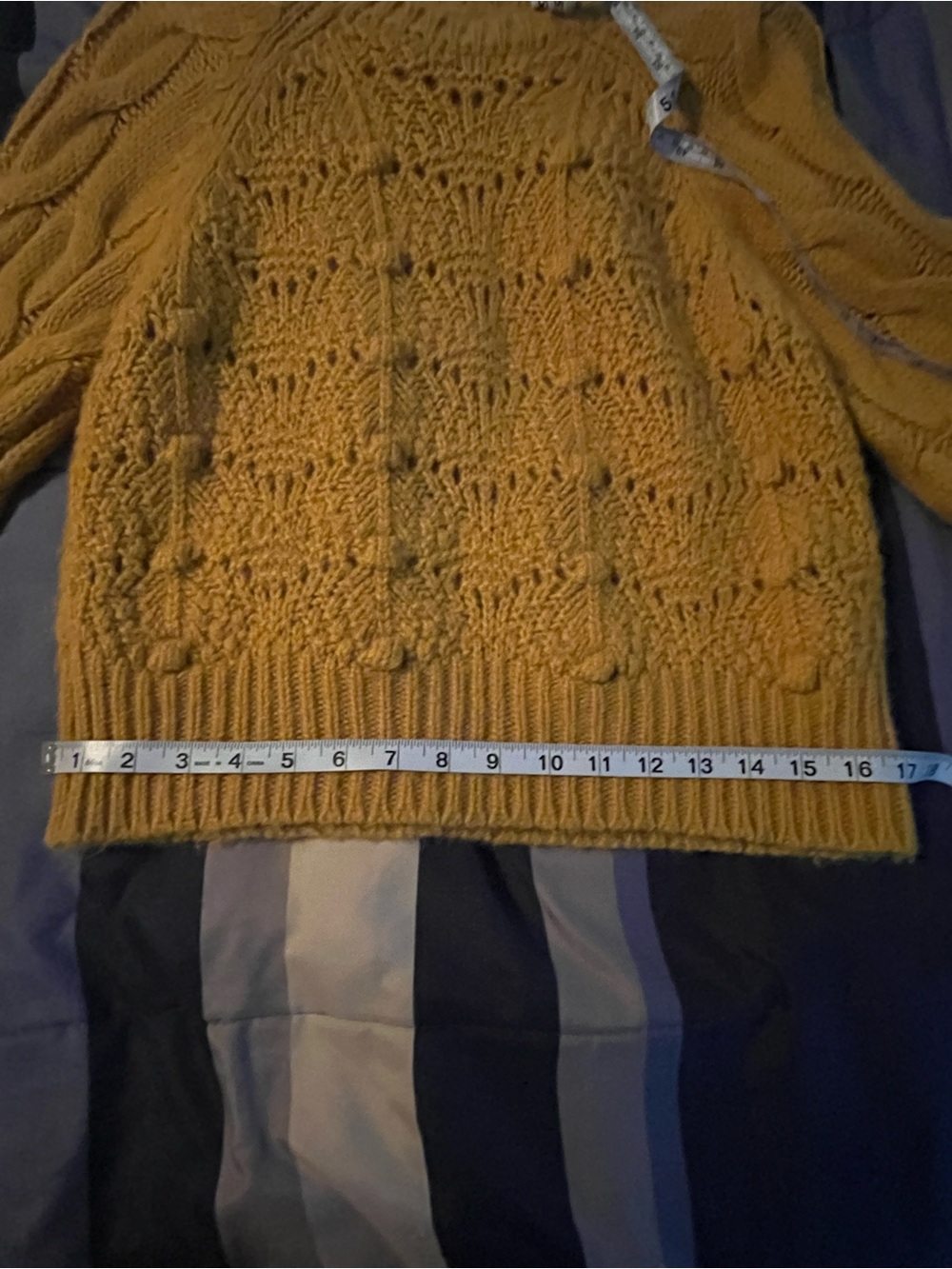 EUC - MOTHER - The Bell Sleeve Jumper Crop - Falling Hard - Sz Medium - Picture 12 of 14